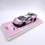Front view – Lamborghini Aventador GT Evo Hello Kitty 1:64 diecast model.jpg