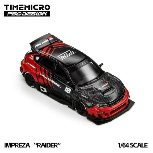 Time Micro Subaru Impreza "Raider" Red &amp; Black 1:64 góra