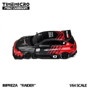 Time Micro Subaru Impreza "Raider" Red &amp; Black 1:64 bok