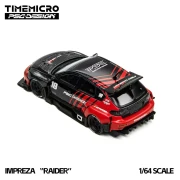 Time Micro Subaru Impreza "Raider" Red &amp; Black 1:64 tył