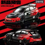 Time Micro Subaru Impreza "Raider" Red &amp; Black 1:64 przód