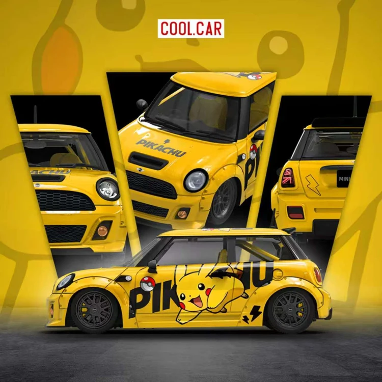 Cool.Car Mini Cooper Pikachu Livery 1:64 przód