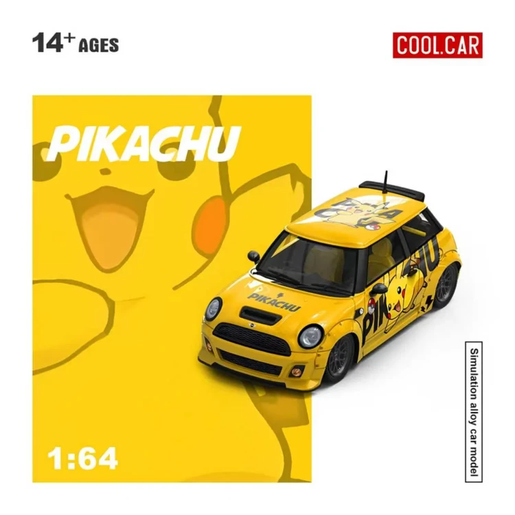 Cool.Car Mini Cooper Pikachu Livery 1:64 przód detal