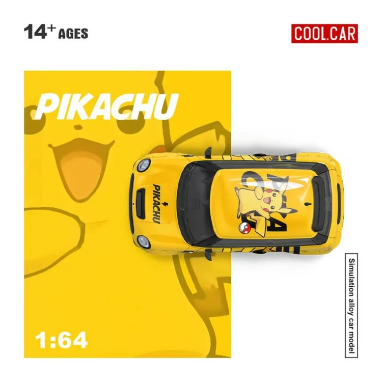 Cool.Car Mini Cooper Pikachu Livery 1:64 góra