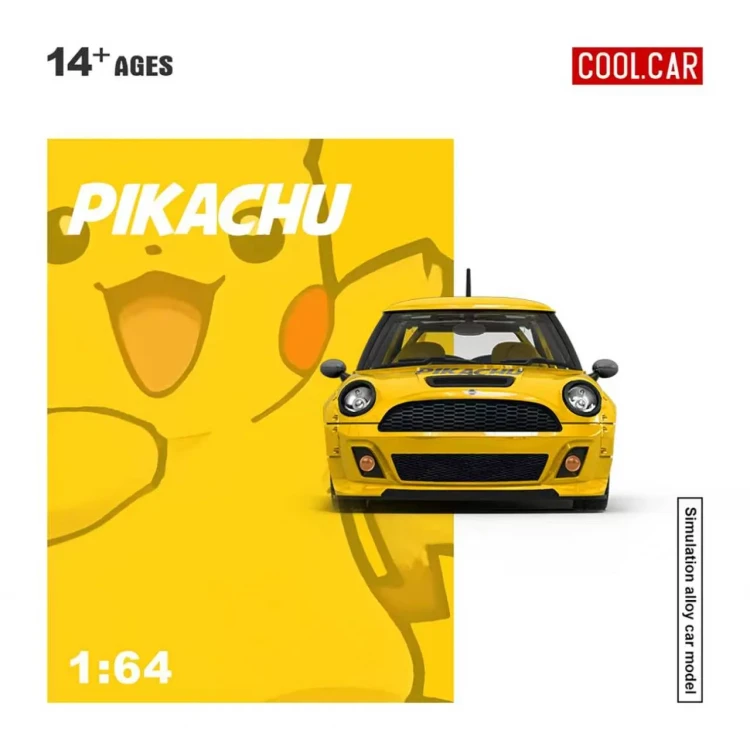 Cool.Car Mini Cooper Pikachu Livery 1:64 front