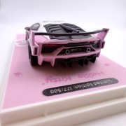 Back view detail– Lamborghini Aventador GT Evo Hello Kitty 1:64 diecast model