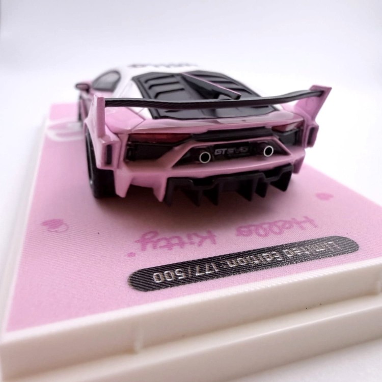 Back view detail– Lamborghini Aventador GT Evo Hello Kitty 1:64 diecast model
