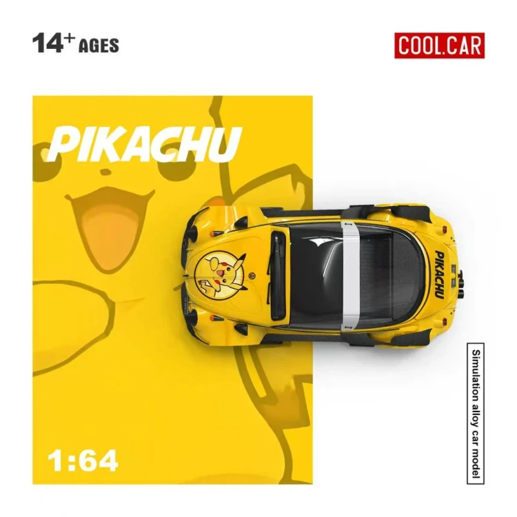 Cool.Car Volkswagen Beetle Pikachu livery 1:64 góra