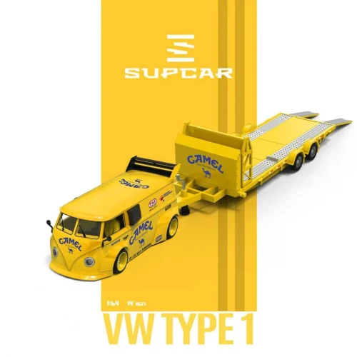 Supcar Volkswagen T1 Trailer Version Camel Livery 1:64 przód