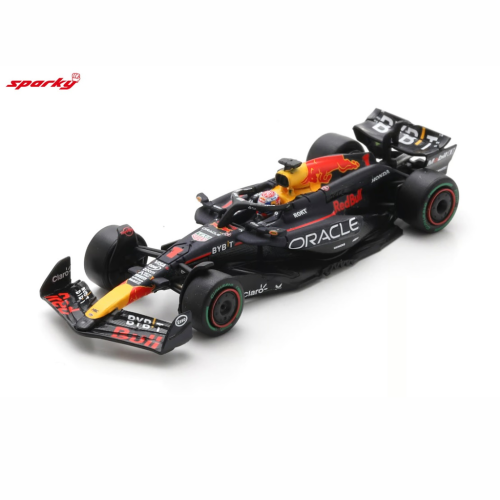 Spark RED BULL F1 RB20 TEAM ORACLE RED BULL RACING N 1 WORLD CHAMPION WINNER BRAZILIAN GP 2024 MAX VERSTAPPEN 1:64 przód