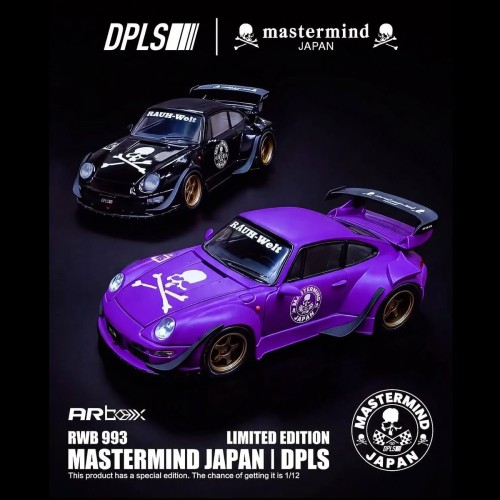 DPLS × Mastermind Japan x ARbox Porsche RWB 993 Zestaw 1:64 przód