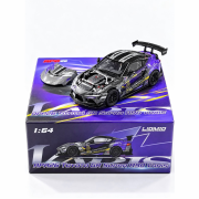 LIOMIO Toyota Supra A90 Varis Purple Black Limitowana edycja APAXpo Exclusives 1:64 przód box