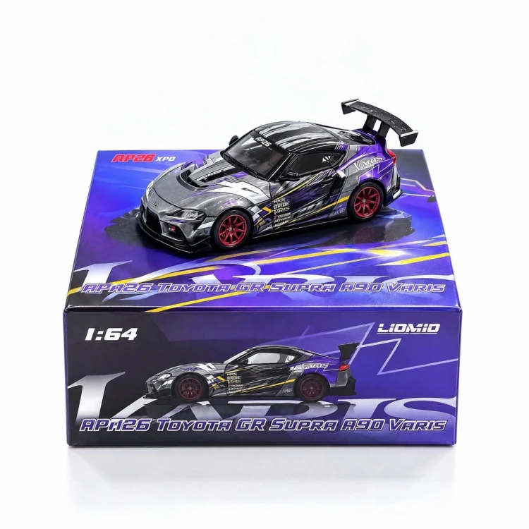 LIOMIO Toyota Supra A90 Varis Purple Black Limitowana edycja APAXpo Exclusives 1:64 chase