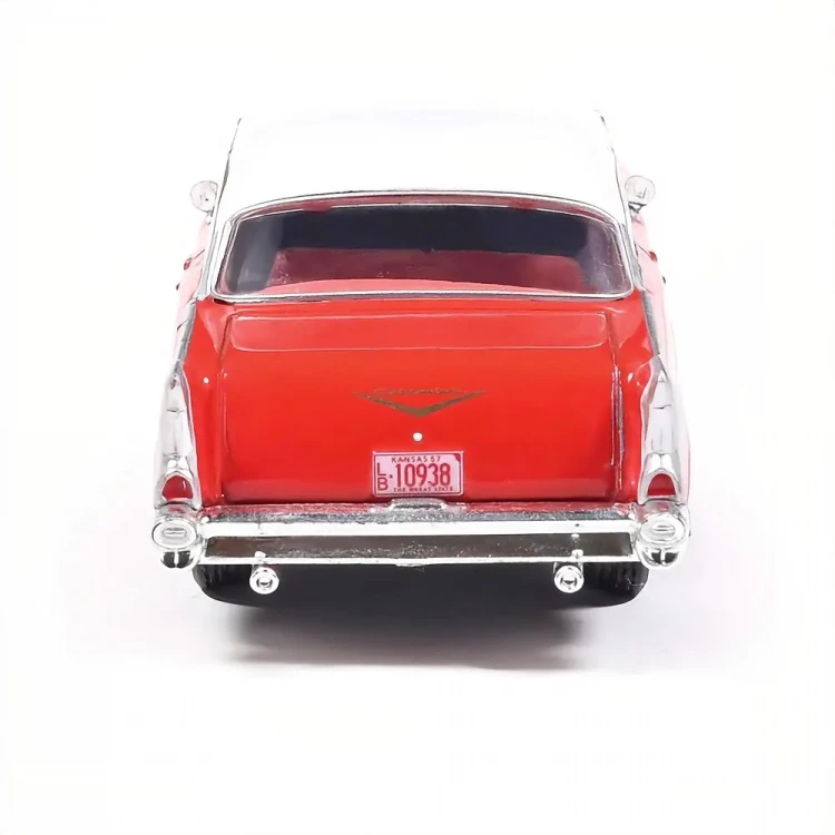 IXO America 1957 Chevrolet Bel Air red white 1:64 back