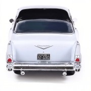 IXO America 1957 Chevrolet One-Fifty Sedan black white 1:64 tył