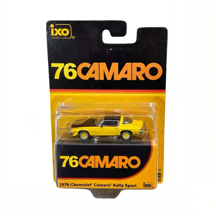 IXO America 1976 Chevrolet Camaro Rally Sport yellow black 1:64 blister
