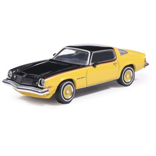 IXO America 1976 Chevrolet Camaro Rally Sport yellow black 1:64 przód
