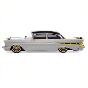 IXO America 1957 Chevrolet Bel Air Lowrider grey 1:64 bok