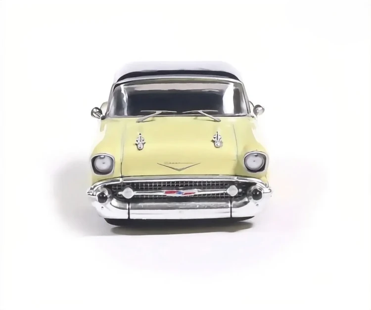 IXO America 1957 Chevrolet One-Fifty beige black 1:64 front