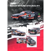 INNO64 NISSAN SKYLINE GT-R R33 #11 RAZO TRAMPIO 1:64 plakat 1
