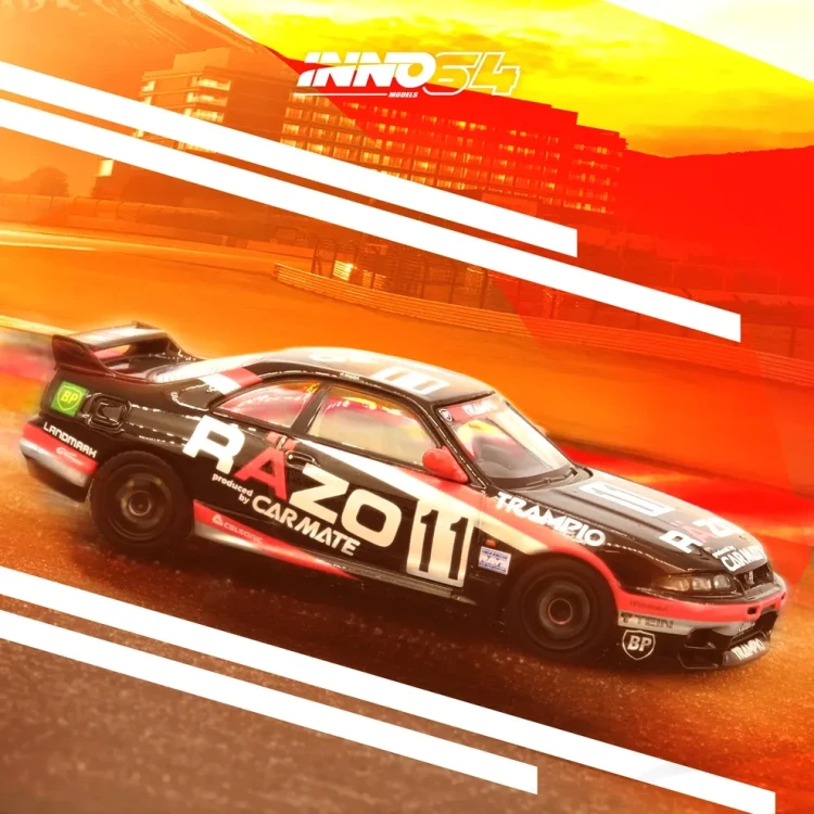 INNO64 NISSAN SKYLINE GT-R R33 #11 RAZO TRAMPIO 1:64 plakat 2
