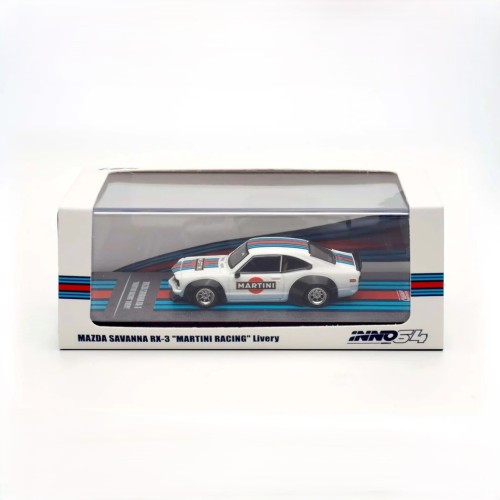 INNO64 MAZDA SAVANNA RX3 MARTINI RACING Livery 1:64 box