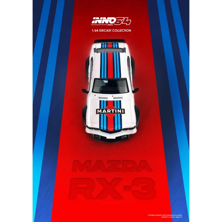 INNO64 MAZDA SAVANNA RX3 MARTINI RACING Livery 1:64 plakat