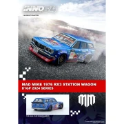INNO64 Mad Mike 1976 Mazda RX3 RX-3 Station Wagon D1GP 2024 Series Red Bull 1:64 plakat