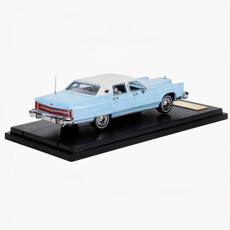 Sun Star 1979 Lincoln Continental blue white 1:64 tył
