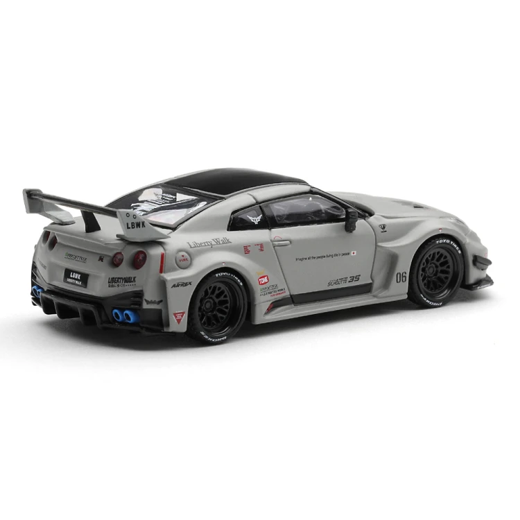 MINI GT NISSAN LB-Silhouette WORKS GT 35GT-RR Ver.1 Matt Grey 1:64 tył