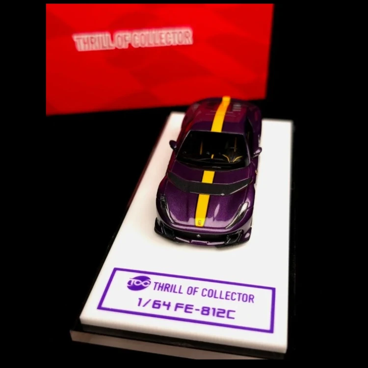 TOC Ferrari 812 Competizione HK Purple Resin 1:64 front