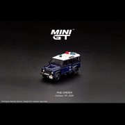 Mini GT Land Rover Defender 110 – Royal HK Police 1:64 przód