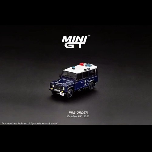 Mini GT Land Rover Defender 110 – Royal HK Police 1:64 przód