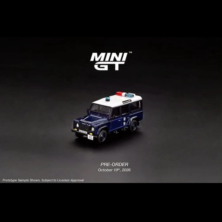 Mini GT Land Rover Defender 110 – Royal HK Police 1:64 przód