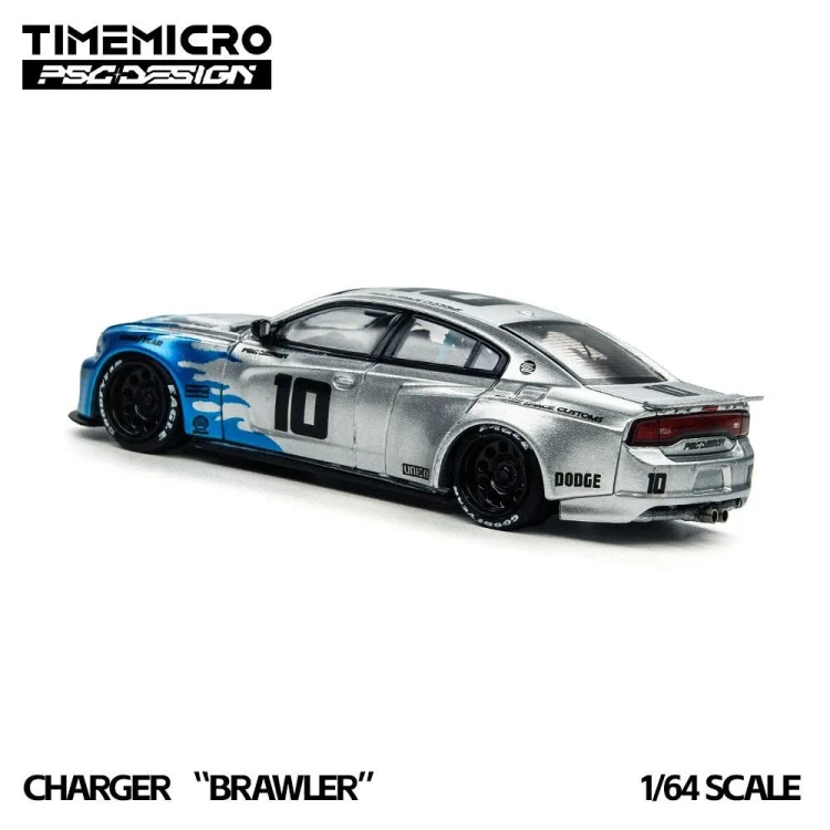 Time Micro x PSC Design Charger Brawler Blue Blaze 1:64 tył