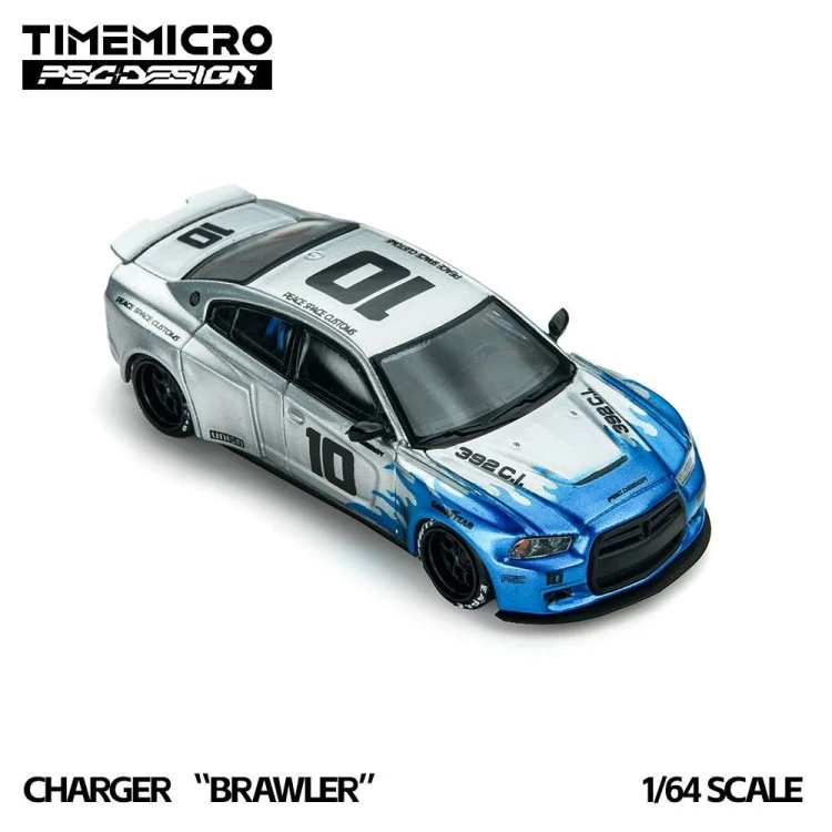 Time Micro x PSC Design Charger Brawler Blue Blaze 1:64 przód detal