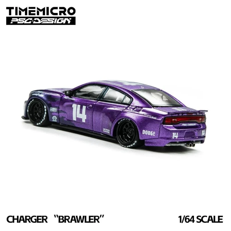 Time Micro x PSC Design Charger Brawler Plum Crazy 1:64 tył