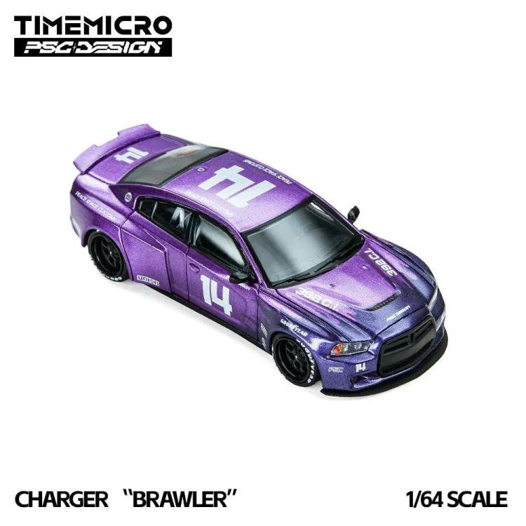 Time Micro x PSC Design Charger Brawler Plum Crazy 1:64 przódd detal