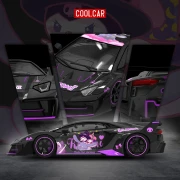 Cool.Car Lamborghini GTEVO Kuromi 1:64 przód