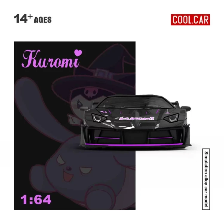 Cool.Car Lamborghini GTEVO Kuromi 1:64 front