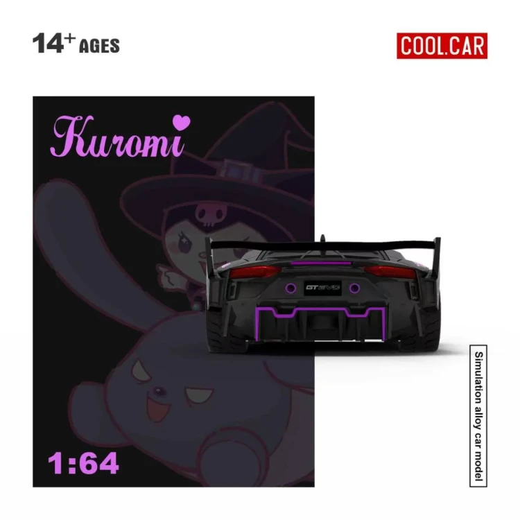 Cool.Car Lamborghini GTEVO Kuromi 1:64 tył
