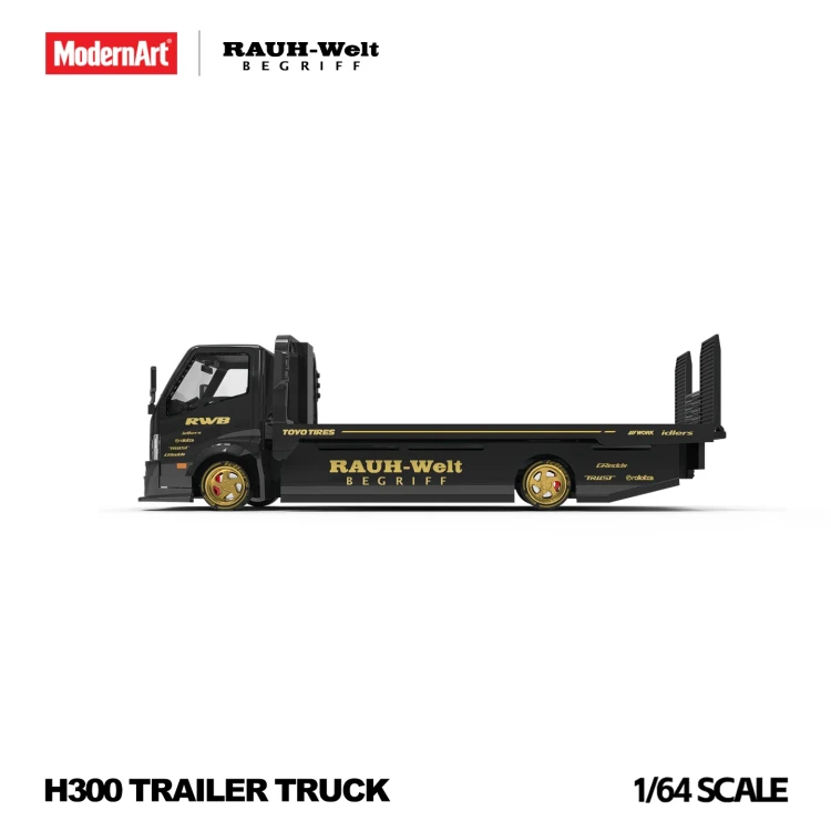 ModernArt H300 TRAILER TRUCK RWB Livery 1:64 bok