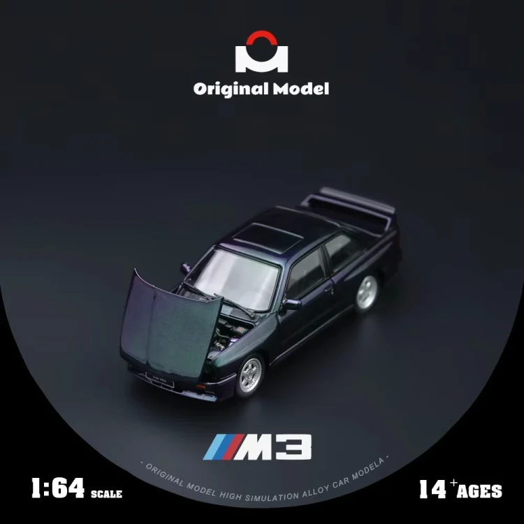 Original Model BMW E30 M3 Chameleon 1:64 przód detale