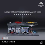 MoreArt FAMILY MART CONVENIENCE STORE VIADUCT SCENE 1:64 przód