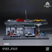 MoreArt FAMILY MART CONVENIENCE STORE VIADUCT SCENE 1:64 przód detal