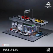 MoreArt FAMILY MART CONVENIENCE STORE VIADUCT SCENE 1:64 bok detal