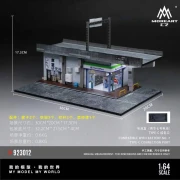 MoreArt FAMILY MART CONVENIENCE STORE VIADUCT SCENE 1:64 wymiary