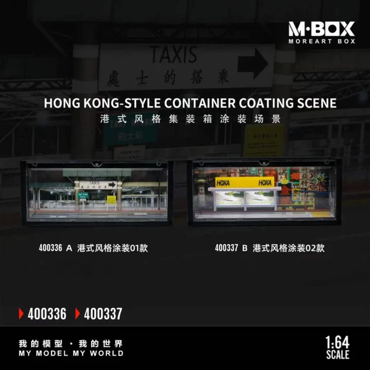 MoreArt HONG KONG-STYLE CONTAINER COATING SCENE 01 1:64 warianty
