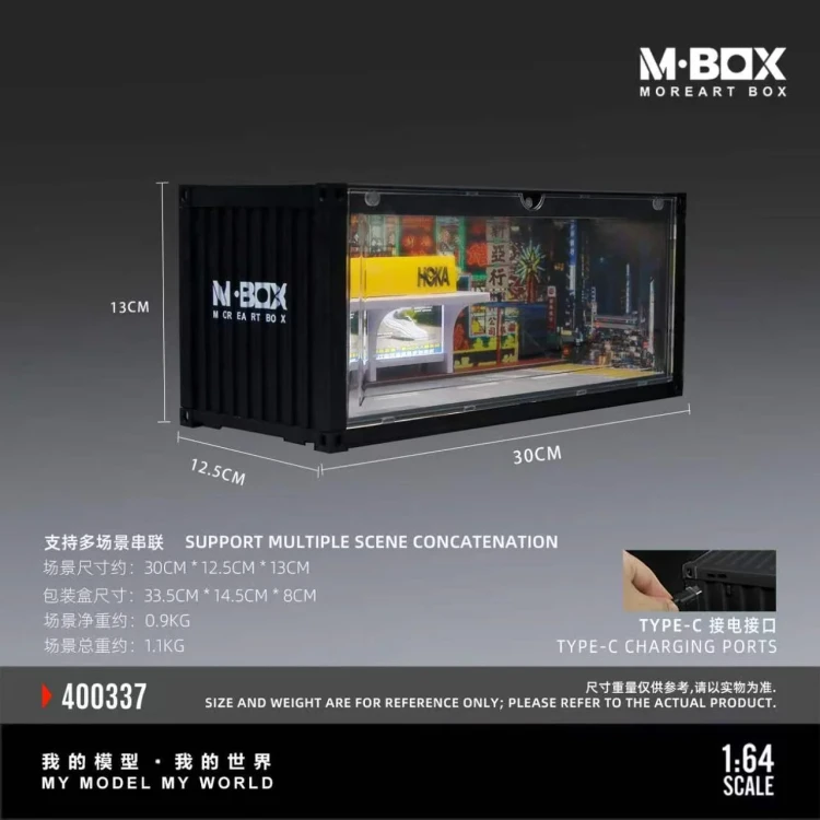 MoreArt HONG KONG-STYLE CONTAINER COATING SCENE 02 1:64 wymiary