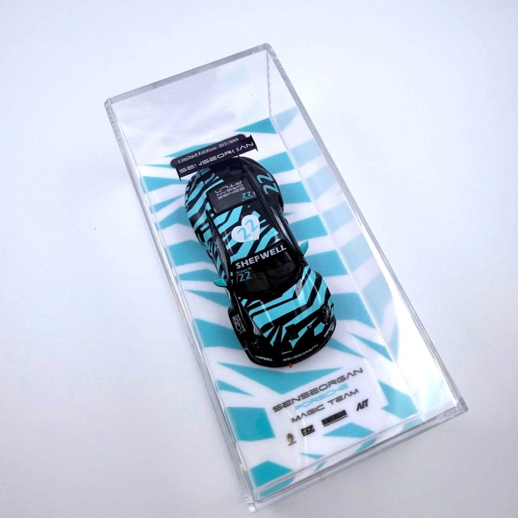 ModernArt Porsche GT3 Cup Black-Blue 22# 1:64 góra